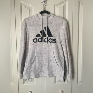 ADIDAS GREY AND BLACK HOODY- SIZE XS